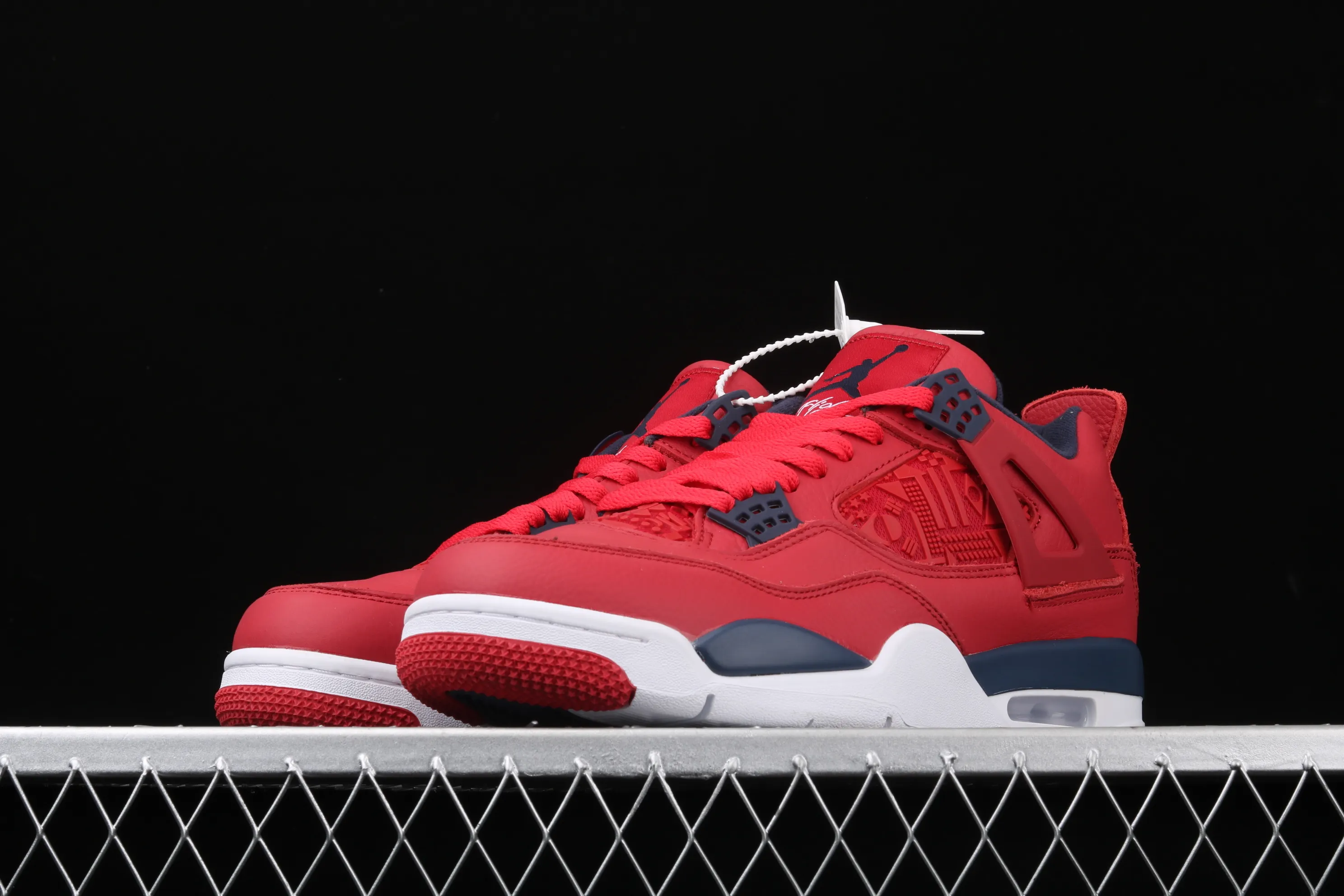 All categories Air Jordan Jordan series basketball shoes Air Jordan 4 Air Jordan 4 SE "FIBA" AJ4 Joe 4 World Cup League full head layer bright red basketball shoes CL1184-617